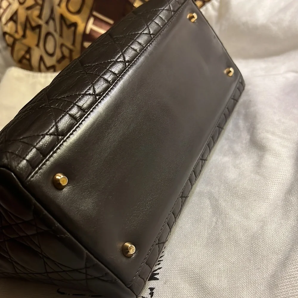 SOLD❤️❤️❤️Lady Dior Bag Cannage Quilt lamb skin - Picture 6 of 14